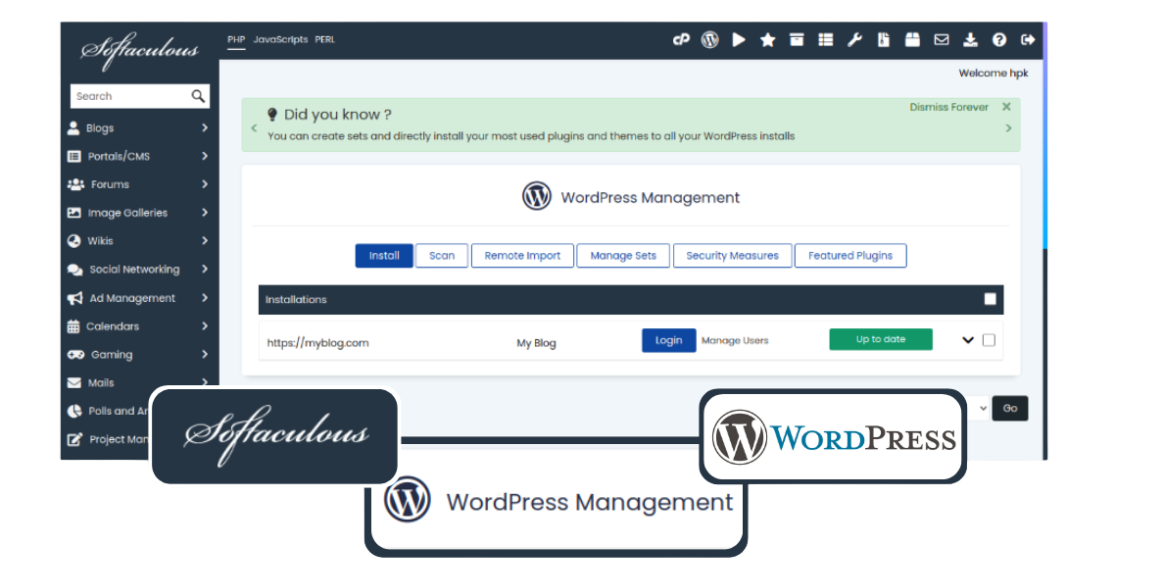 Softaculous Manager by TheHoster.PK